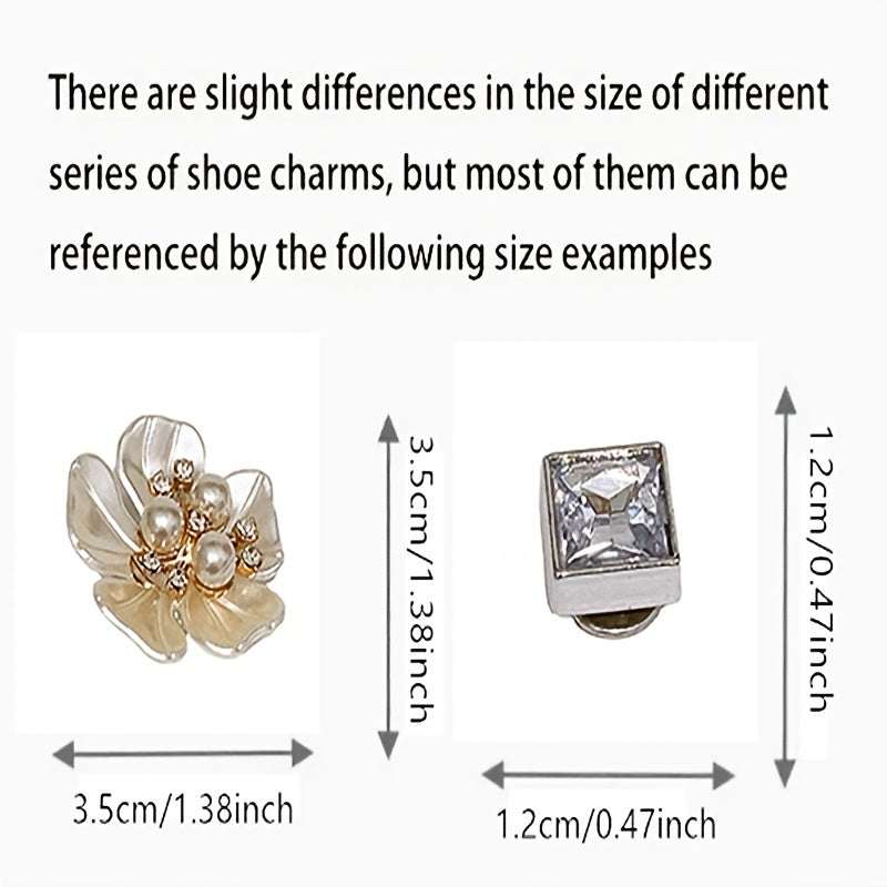 Women's Chain Flower Starfish Jewelry for Hole Shoes