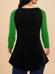 Christmas Casual Outfit Set Women's Plus Tee & Leggings Set