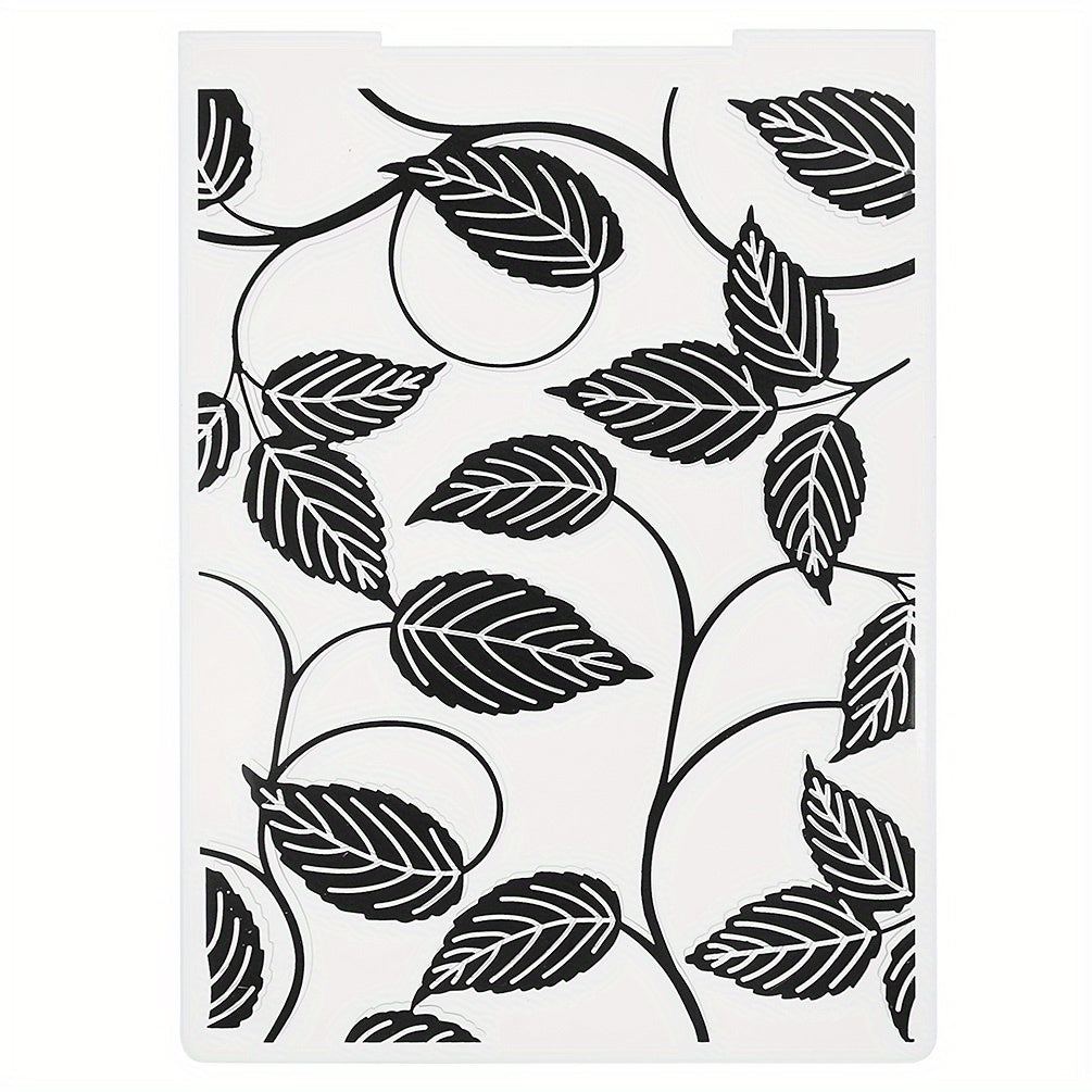 Floral Pattern Printed Plastic Embossing Folder for DIY Scrapbooking