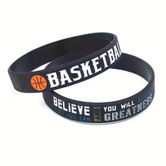 Basketball Believe You Can Silicone Wristband
