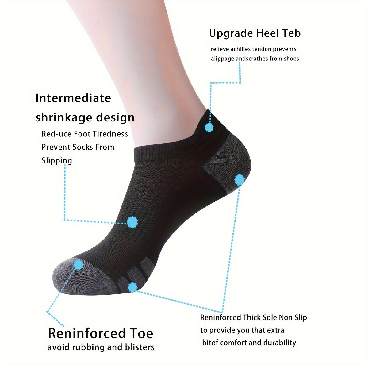 Men's Running Socks Low Cut Ankle Sports Socks