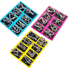 Metal Puzzle Toys Brain Teaser Unlock Intelligence Buckle Decompression Toys