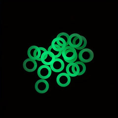 10pcs Glow in the Dark Tent Nails Set with Luminous Rings