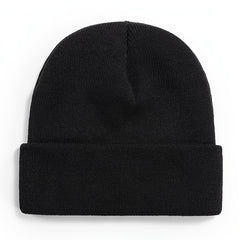 Unisex Acrylic Knitted Beanie Hat Autumn Winter Warm Cap