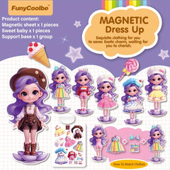 Magnetic Princess Dress Up Sticker Set Girls' Dress up Toy Christmas Halloween