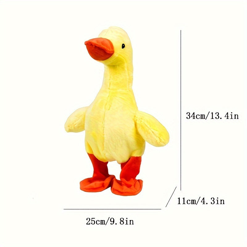 Interactive Singing Plush Duck Toy