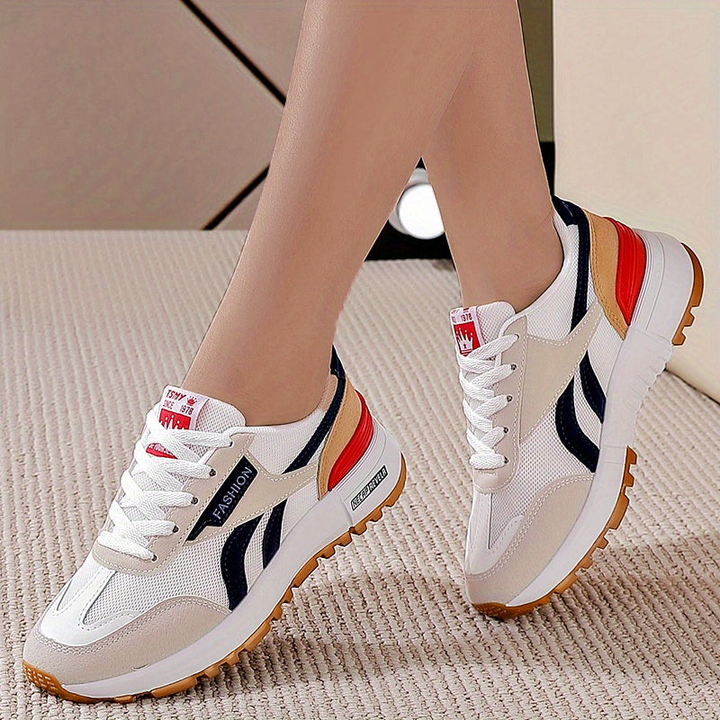 Women's Colorblock Slip On Casual Sneakers Non slip Shoes