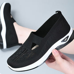 Women's Cut Out Running Shoes Slip on Sporty Sneakers