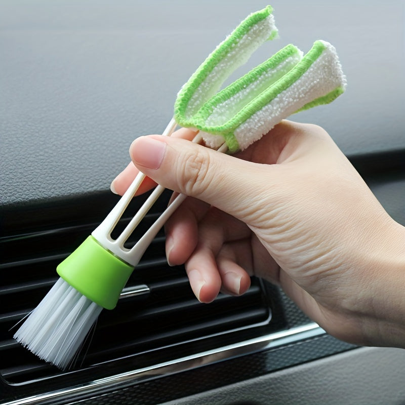 2-in-1 Car Air Outlet Cleaning Tool Duster Brush Cleaner