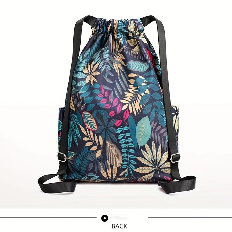 Water Resistant Drawstring Backpack for Sports and Gym