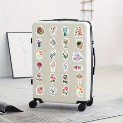 103pcs Flower Series Stickers Water Cup Decoration Waterproof DIY