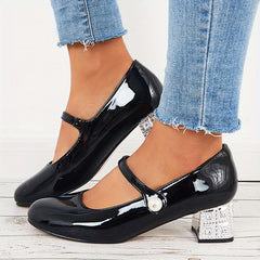 Women's Pearl Mary Jane Slip-on Shoes