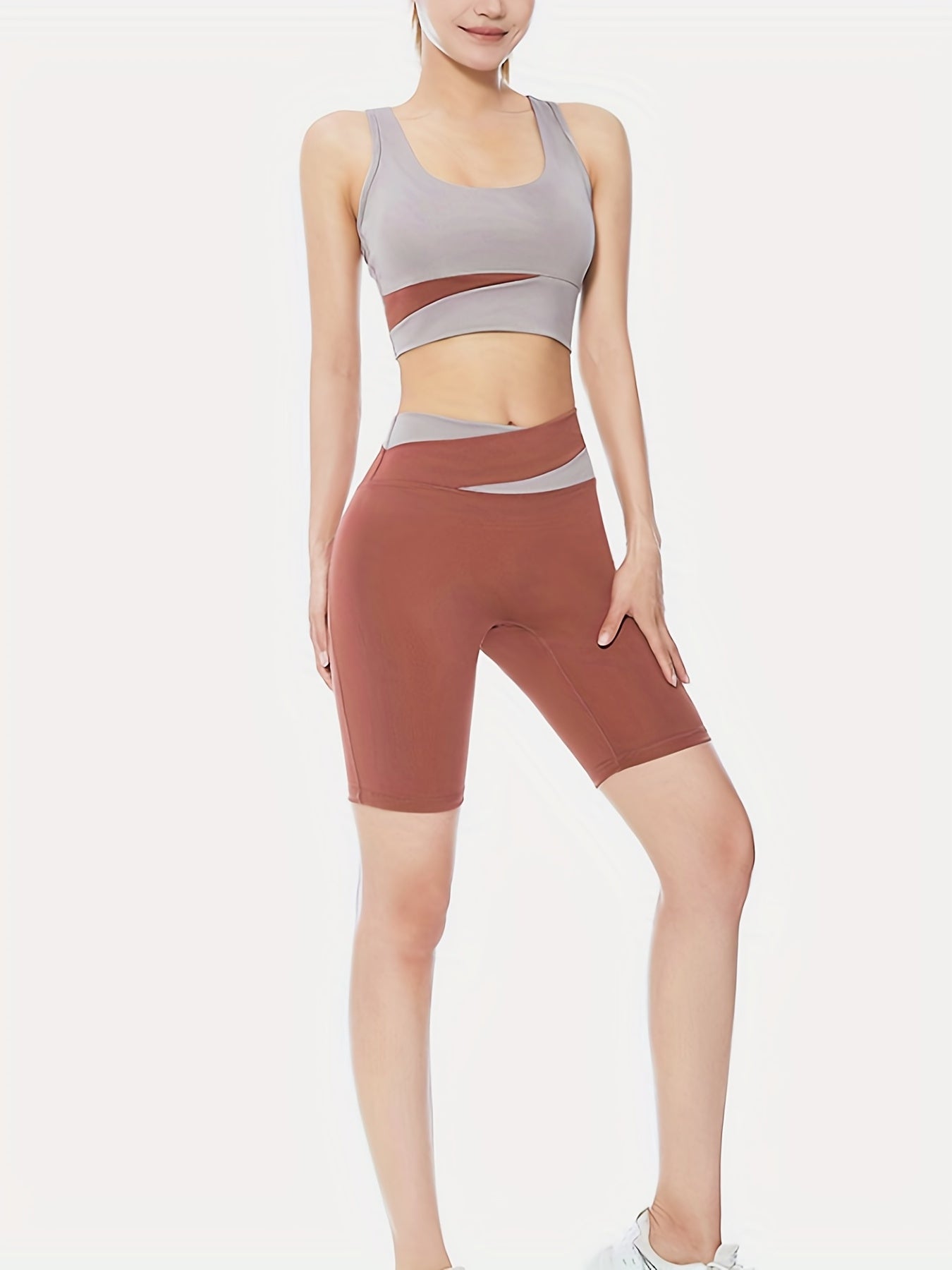 High Waist Yoga Set Gym Clothing Tracksuit Gym Set Fitness Suit