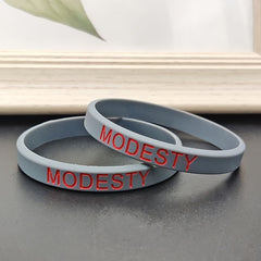 2pcs Silicone Bracelet Inspirational Rubber Wristband Student Jewelry