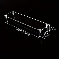 Acrylic Display Stand Shelf Pottery Storage Rack Doll Figurine Shelf
