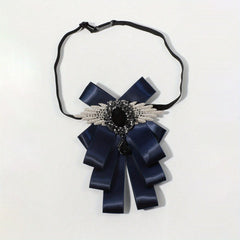 Unisex Gem Wing Bow Tie for Banquet Style