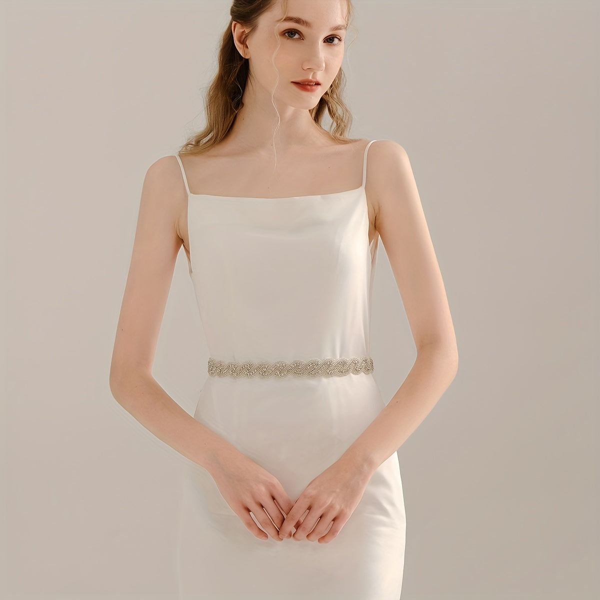 Rhinestone Bridal Girdle - Wedding Dress Belt Accessory