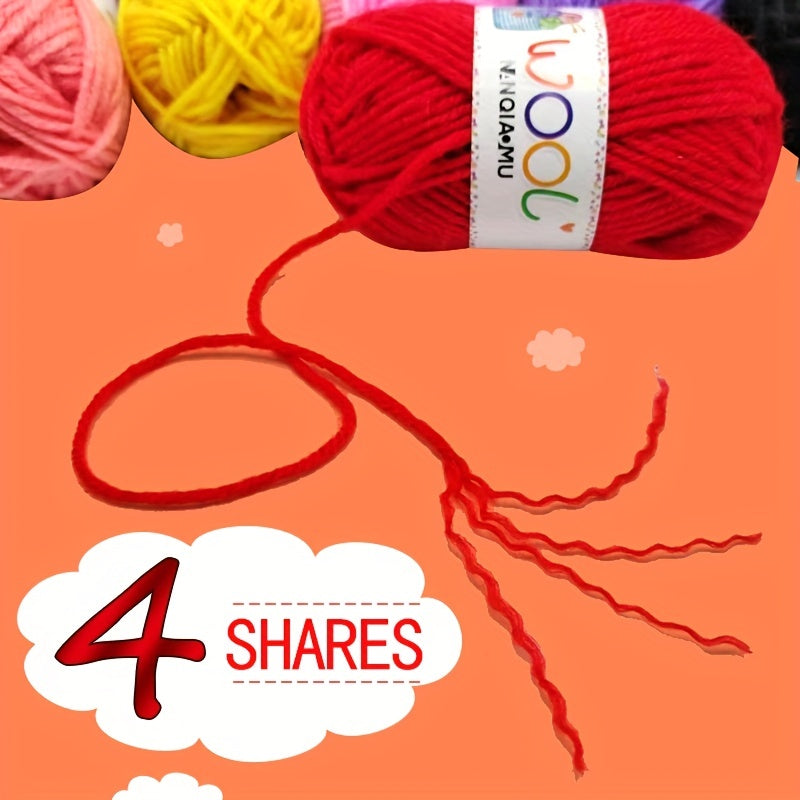 8pcs Acrylic Thread for Hand Crocheting Dolls Seat Cushions DIY Headwear