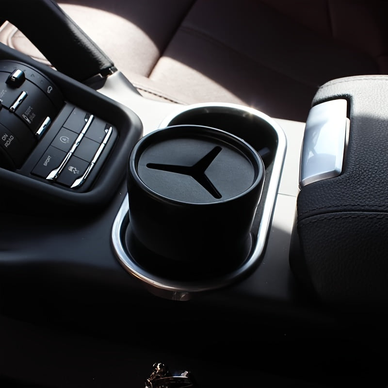 Car Trash Can With Lid Mini Auto Garbage Can Leakproof Vehicle Trash Bin