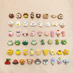 50pcs Mixed DIY Resin Cartoon Patches for Kids - S