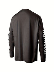 Men's Skull Cycling Jersey Fast Dry Long Sleeve Biking Shirt