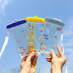 Cartoon Phone Waterproof Bag Airbag Float Touchable Screen Protection