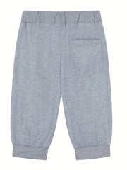 Men's Solid Comfy Shorts Elastic Waist Drawstring