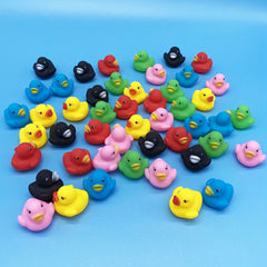 70pcs Colorful Mini Duck Bath Toys for Kids' Water Play Fun