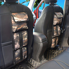 Camouflage Car Seat Back Sling Rack Organizer for Weapons Storage