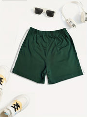 Striped Print Boys Comfortable Creative Shorts Casual Quick drying Shorts