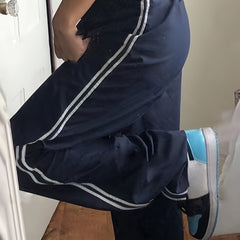 Side Wide Leg Pants Drawstring Baddie Clothes