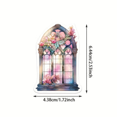 50pcs Church Window Graffiti Stickers Glass Wall DIY Guitar Skateboard