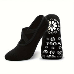 Cross Strap Non-slip Yoga Socks Breathable Gripper Socks