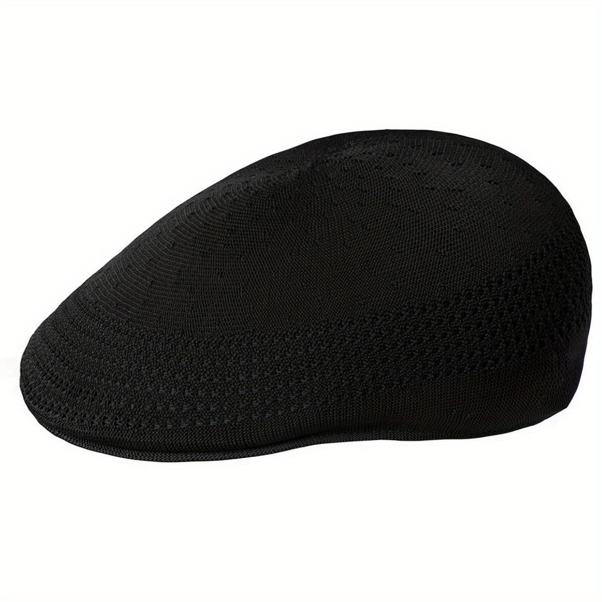 Men's Mesh Knitted Beret Newsboy Caps Thin Breathable Flat Cap