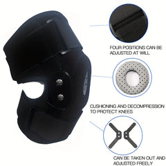 Steel Plate Support Knee Pad, Silicone Anti-skid, Men & Women