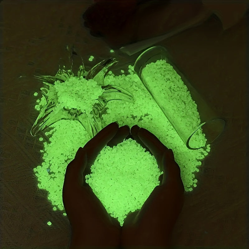 1000pcs Mini Luminous Resin Stones Glow In The Dark Rocks for Decor