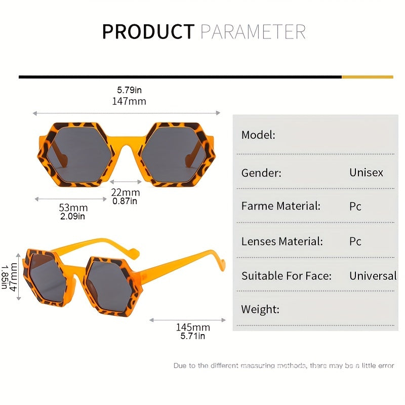 Geometric Frame Sunglasses Gradient Lens Glasses UV400