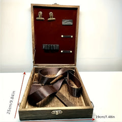 Wooden Pencil Case Multifunctional Artist Tool Brush Pencil Case Wood