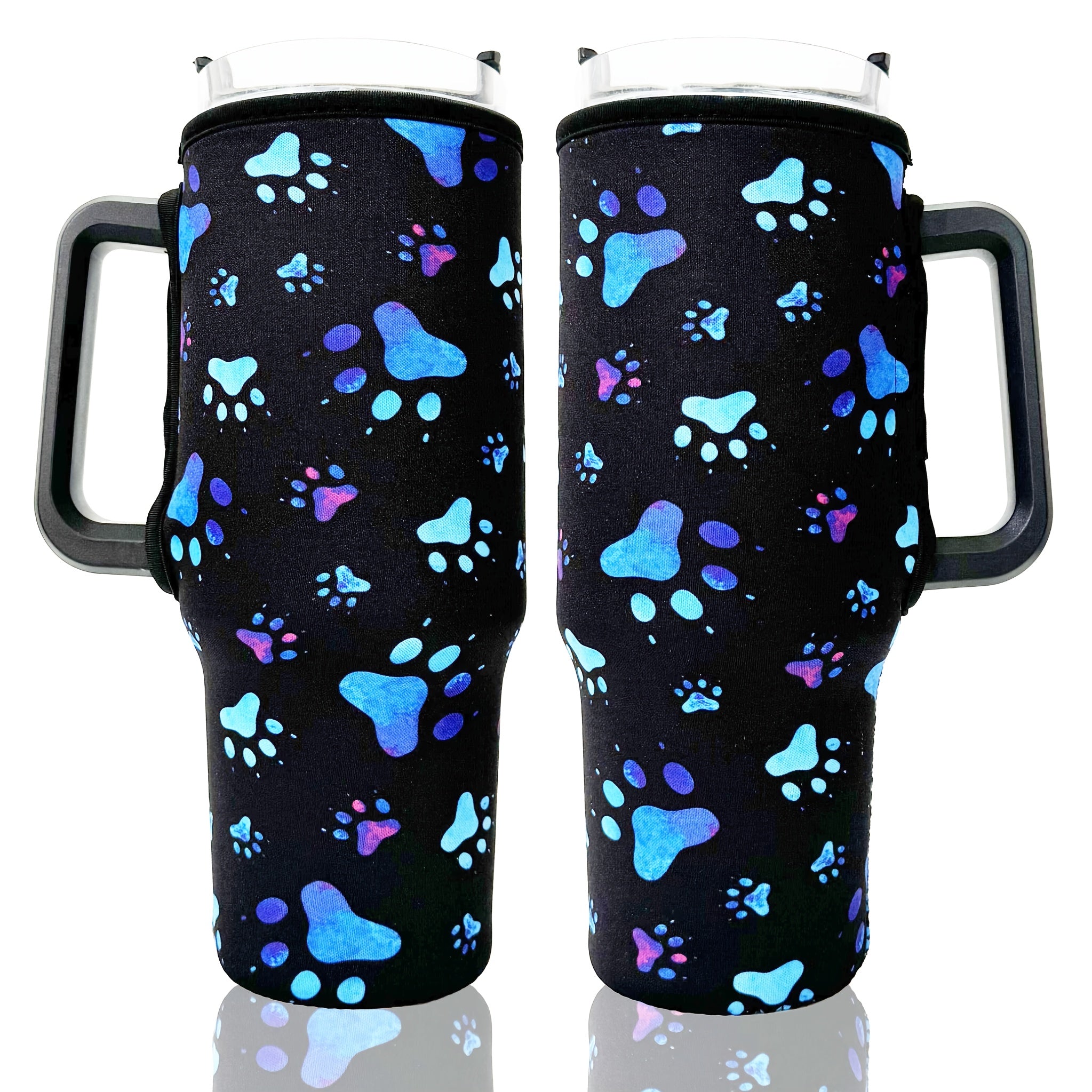 Dog Paw Neoprene Cup Cover for 40oz Tumbler Cups