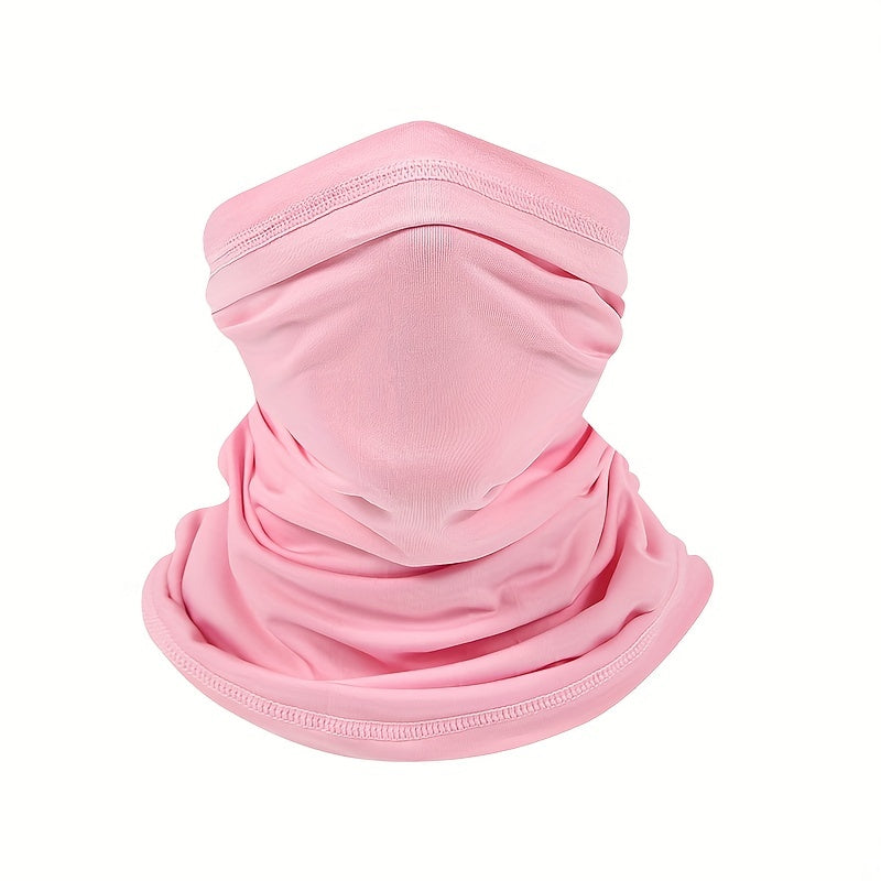 Ice Viscose Sunscreen Neck Cover Solid Breathable Warm Neck Gaiter