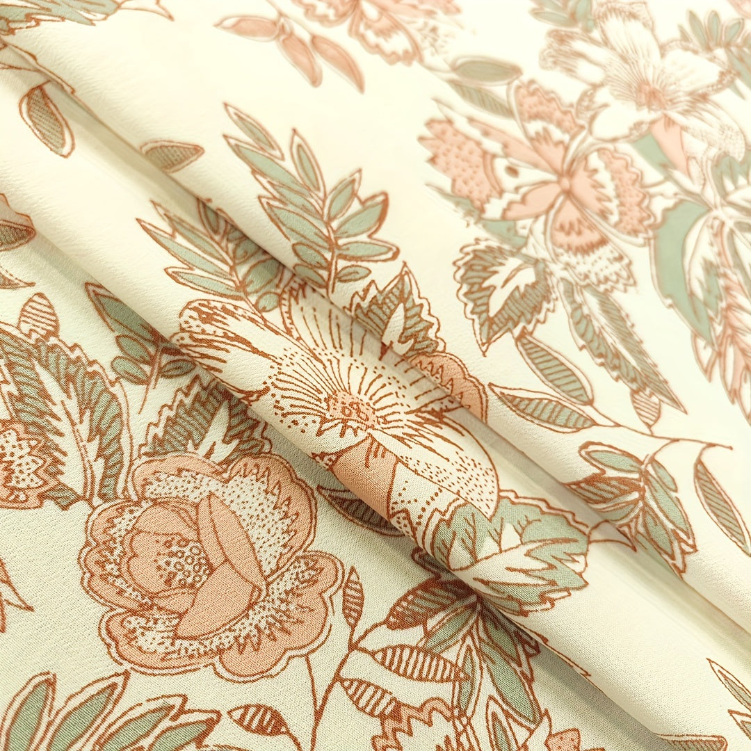 1yd Artificial Silk Fabric High End DIY Top Dress Cloth 1pc Manual Cut Size