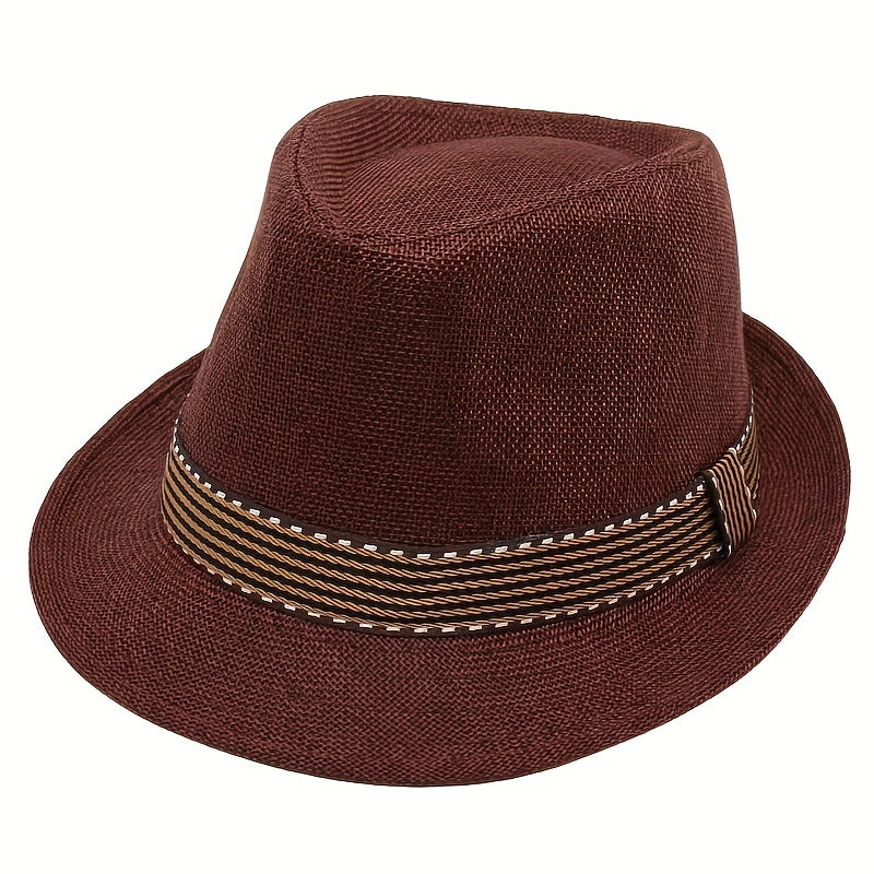 Toddler Jazz Fedora Hat with Tape Decor