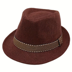 Toddler Jazz Fedora Hat with Tape Decor