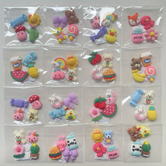 Winter Themed 3D Resin Stickers - Snowmen Reindeer - DIY Phone Cases & Bottles