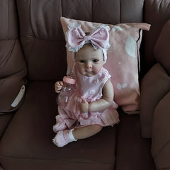 Bettie Full Body Vinyl Girl Doll Painted Hair Realistic Reborn Doll
