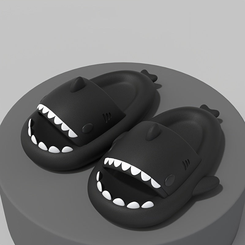 Men's Cartoon Shark Slippers Lightweight Non Slip Slides