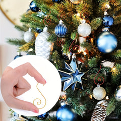 40pcs Christmas Ornament Hooks S Shaped Hangers Party Decor
