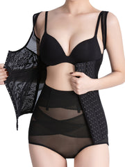 Lace Shaping Tank Top Tummy Control Open Bust Slimmer Underwear