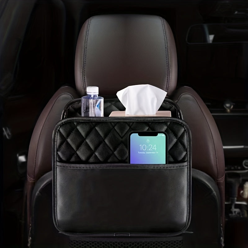 Car Storage Bag Garbage Can Cleaning Box Seat Back Organizer