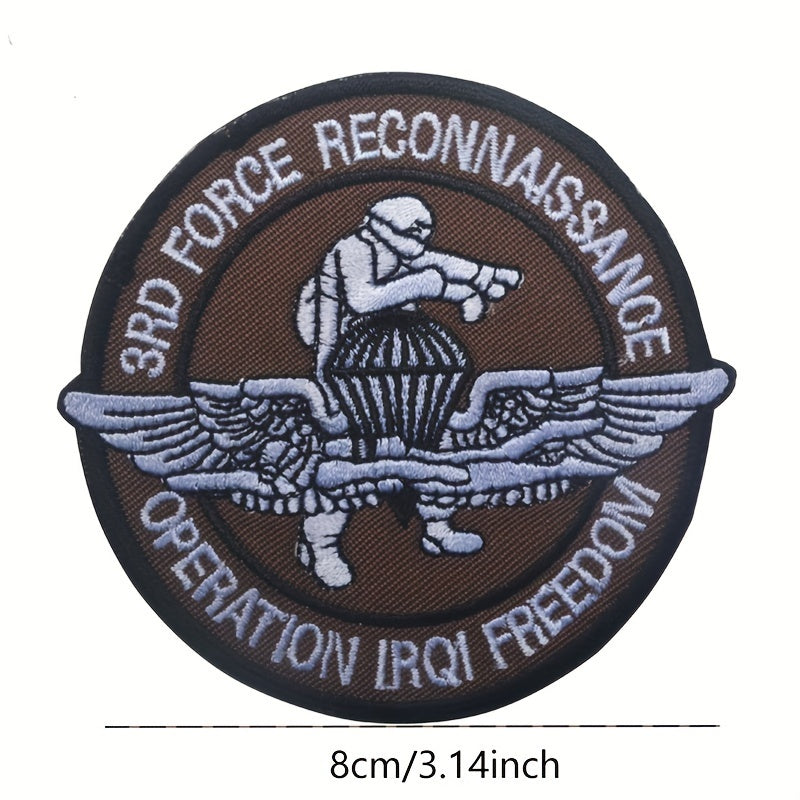 Airborne Series Patch Embroidered Morale Patches w/ Hook And Loop Fasteners